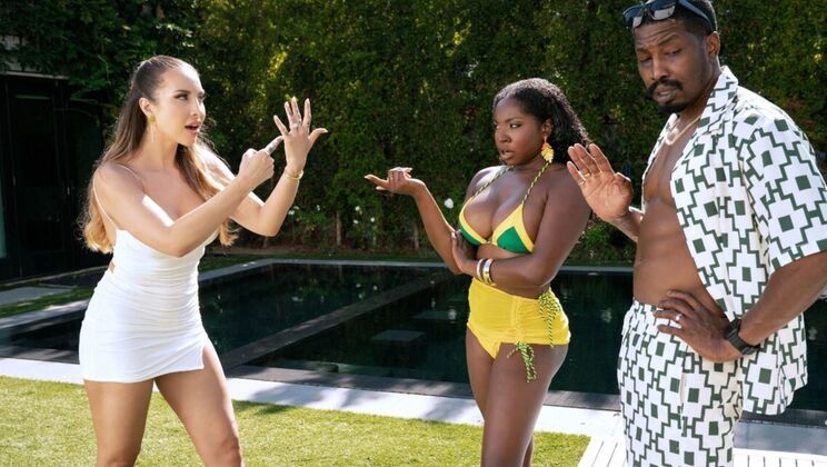 [DigitalPlayground] – Hot Brunette Gets Gagged and Facial